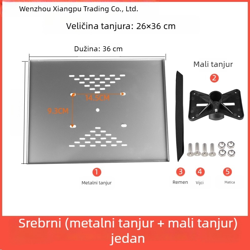 Xiangpu Držač za projektor i zvučnik — Model metalna pločica, za montažu na stativ