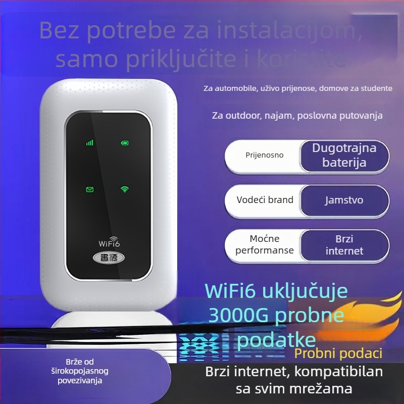Pametni usmjerivač D623 s brzinom prijenosa 150 Mbps, 2,4 GHz, IEEE 802.11b, vatrozid