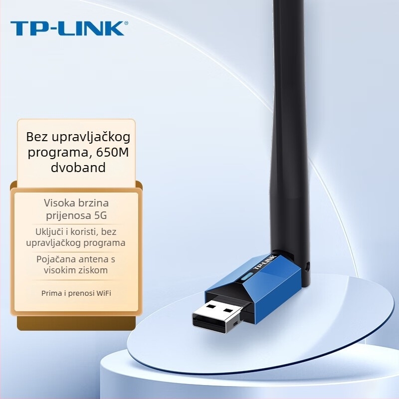 TP-LINK Tl-WDN5200H USB bežični mrežni adapter s dva pojasa, 650 Mbps, 2,4/5 GHz