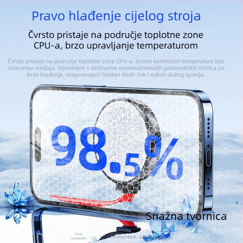 Fs08 Vodeno hlađenje radijator s Type-C sučeljem, 30W, 500 g, ABS + aluminijska legura