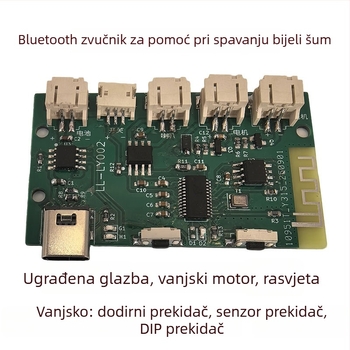 4Ω 3W Bluetooth pojačalo ploča s dodirnim noćnim svjetlom i TWS zvučnikom