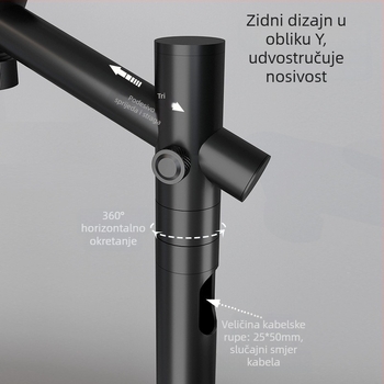 Stalak za projektor za zid s skrivenom podnom podrškom, model CINE-PB29L, marka Thinking of Shadow, težina 6,5 kg, nije uvezen