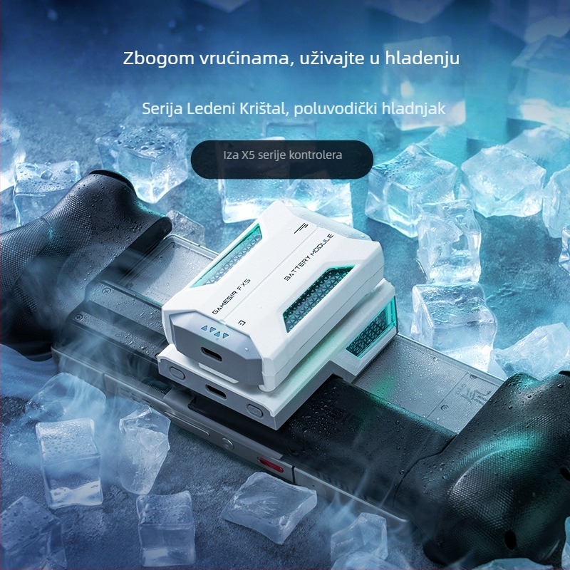 Chiller za mobitel namijenjen X5lite gamepadu, tih polovodički hlađenje, USB-C sučelje, bežično povezivanje, model X5lite zero joint