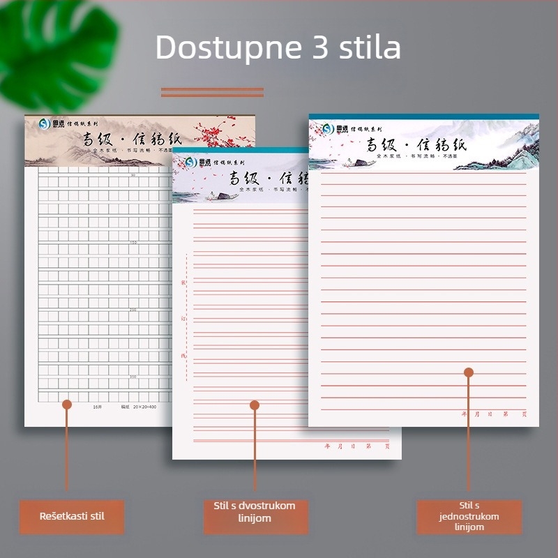Papir za zahtjev za učlanjenje u stranku — Brand Think about it; Materijal Blueprint-b004997; Model Blueprint-b006876; Stil: kineska kuverta