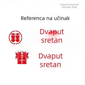 DIY šablona za Dvostruku sreću — prorezana ploča za zidnu umjetnost i grafite, maskirajuća ploča — Materijal: Plastika; Brend: Drugo; Nije uvezeno