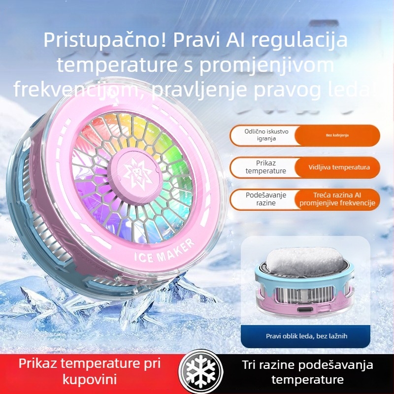 Hlađenje mobitela – poluvodičko hlađenje, magnetsko pričvršćivanje, tiho djelovanje, kontrola temperature za igranje i prijenos uživo