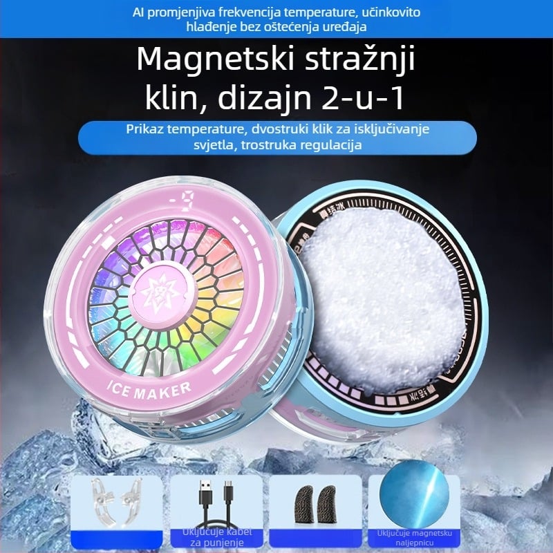 Hlađenje mobitela – poluvodičko hlađenje, magnetsko pričvršćivanje, tiho djelovanje, kontrola temperature za igranje i prijenos uživo