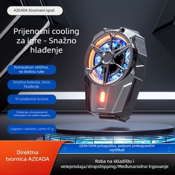 PD-X52 Hlađenje za telefon s klipom na stražnjoj strani – 80 g, 10 W, ABS, Type-C, 3-stupanjsko podešavanje