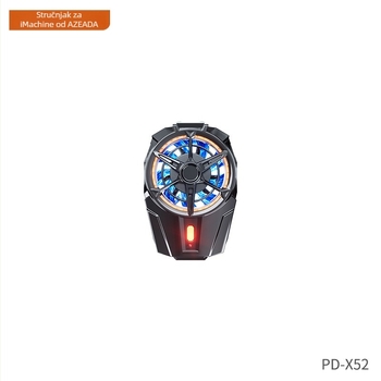 PD-X52 Hlađenje za telefon s klipom na stražnjoj strani – 80 g, 10 W, ABS, Type-C, 3-stupanjsko podešavanje