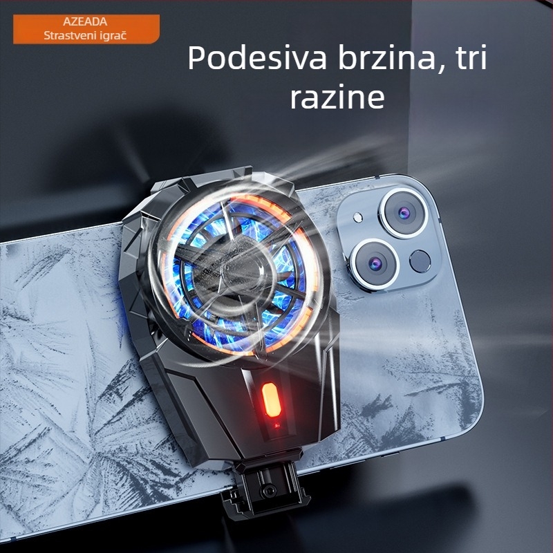 PD-X52 Hlađenje za telefon s klipom na stražnjoj strani – 80 g, 10 W, ABS, Type-C, 3-stupanjsko podešavanje