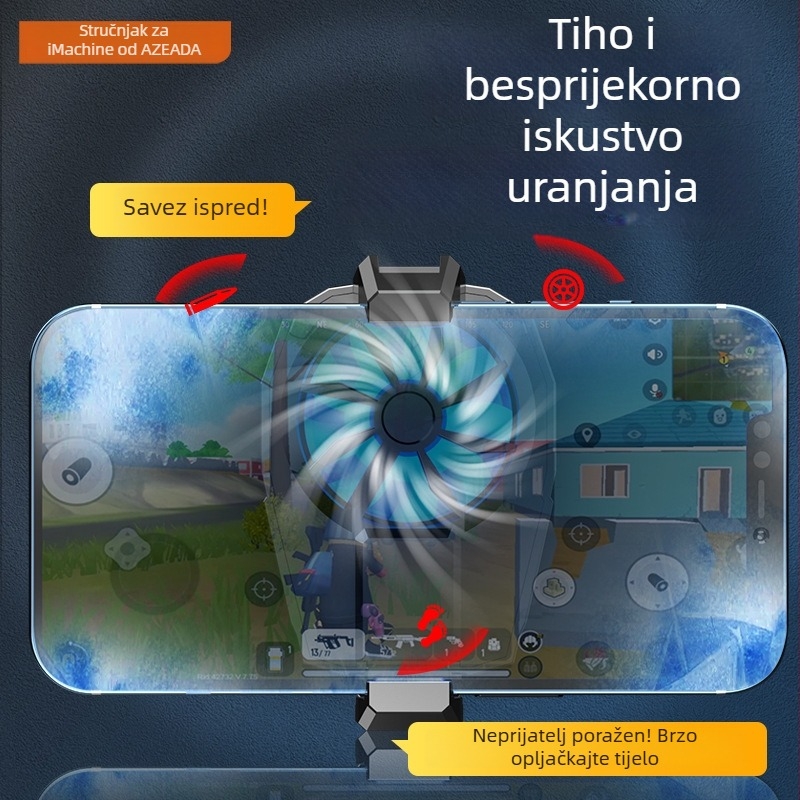 PD-X52 Hlađenje za telefon s klipom na stražnjoj strani – 80 g, 10 W, ABS, Type-C, 3-stupanjsko podešavanje