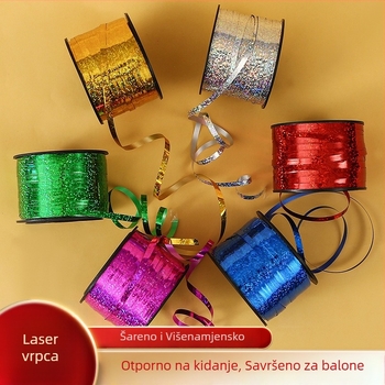 Plastična konopac za vezanje balona – ukrasni balon, okruglog oblika, bez logotipa, pogodno za rođendane i vjenčanja