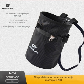 LUCKSTONE Torba s magnezijevim praškom za penjanje, torba za suhi prašak na ruke, torba za poslastice za trening kućnih ljubimaca, talc za fitness s kaišem oko struka