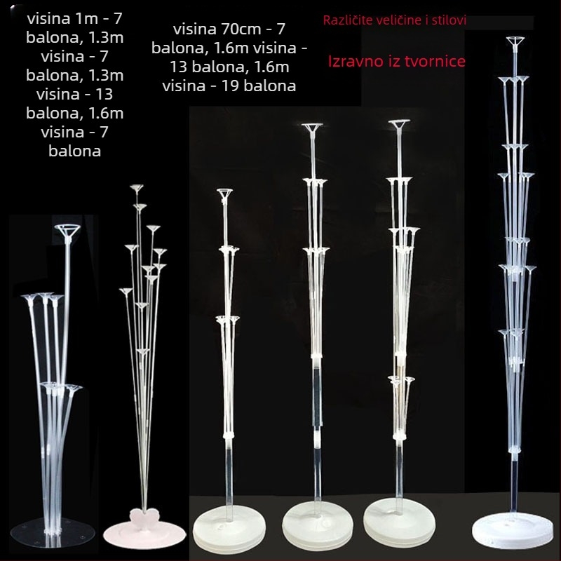 Držač balona za dekoracije zabava — PVC materijal, Nije uvoz, IP potvrda izostaje, Pogodno za sportske događaje