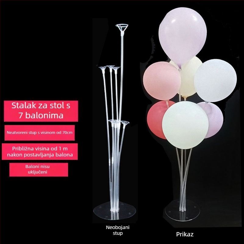Držač balona za dekoracije zabava — PVC materijal, Nije uvoz, IP potvrda izostaje, Pogodno za sportske događaje