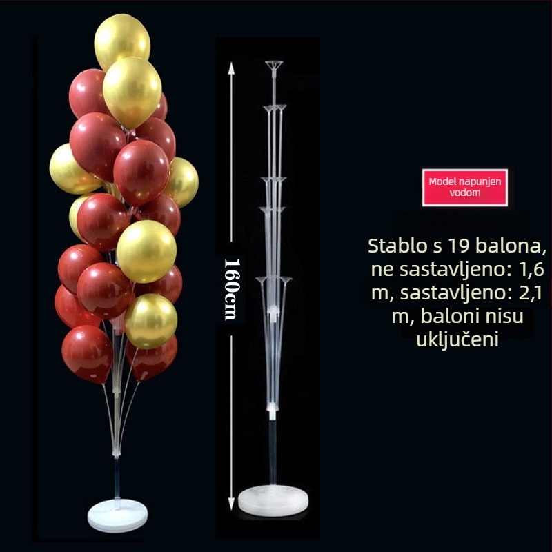 Držač balona za dekoracije zabava — PVC materijal, Nije uvoz, IP potvrda izostaje, Pogodno za sportske događaje