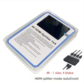 HDMI splitter 1x4 s podrškom za 4K30, daljinsko buđenje i upravljanje napajanjem