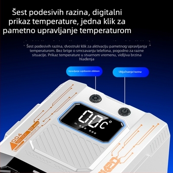 FY-01 Radiator za hlađenje tekućinom, 45W poluvodički hladnjak, ABS + aluminijska legura, Type-C sučelje, težina 900 g, univerzalan za telefone i tablete, tih rad za live streaming