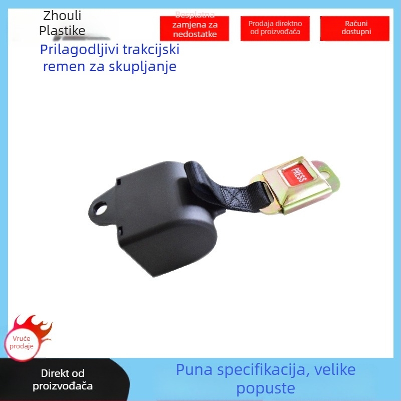 Paletni vezni pojas — ABS plast i poliesterčki trak, širina 30 mm, nosivost 3800 N, vanjski promjer rolne 30 mm, širina rolne 30 mm