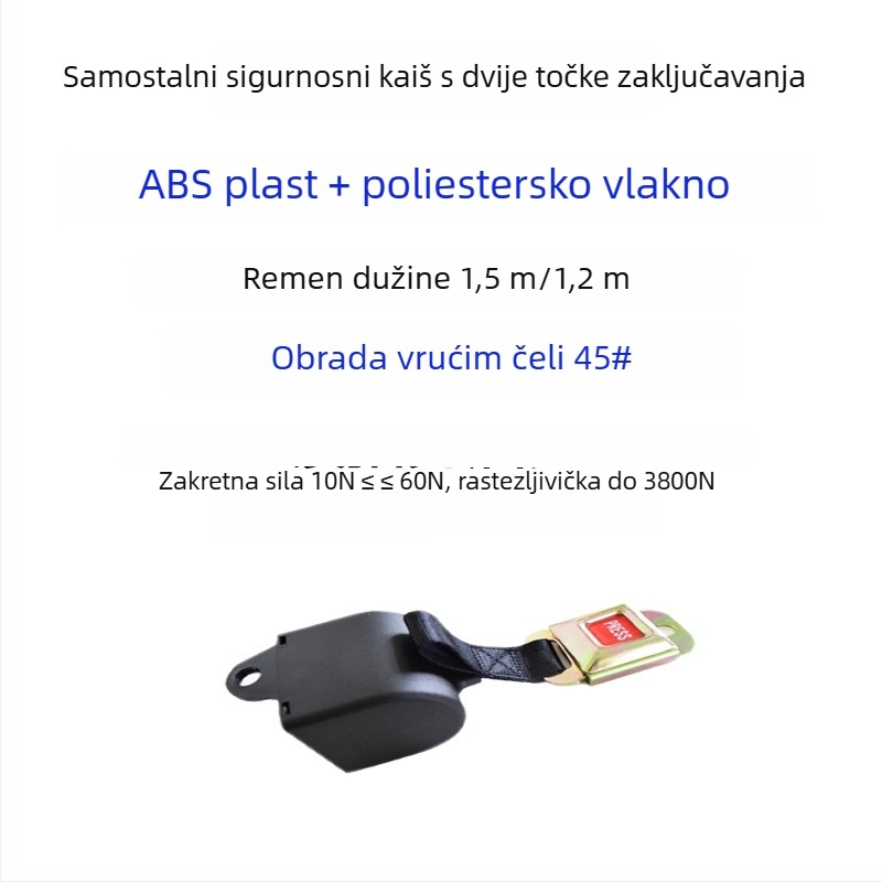 Paletni vezni pojas — ABS plast i poliesterčki trak, širina 30 mm, nosivost 3800 N, vanjski promjer rolne 30 mm, širina rolne 30 mm