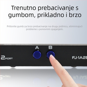 US-1A4B USB prekidač za dijeljenje pisača, kompatibilan s Windowsom 7