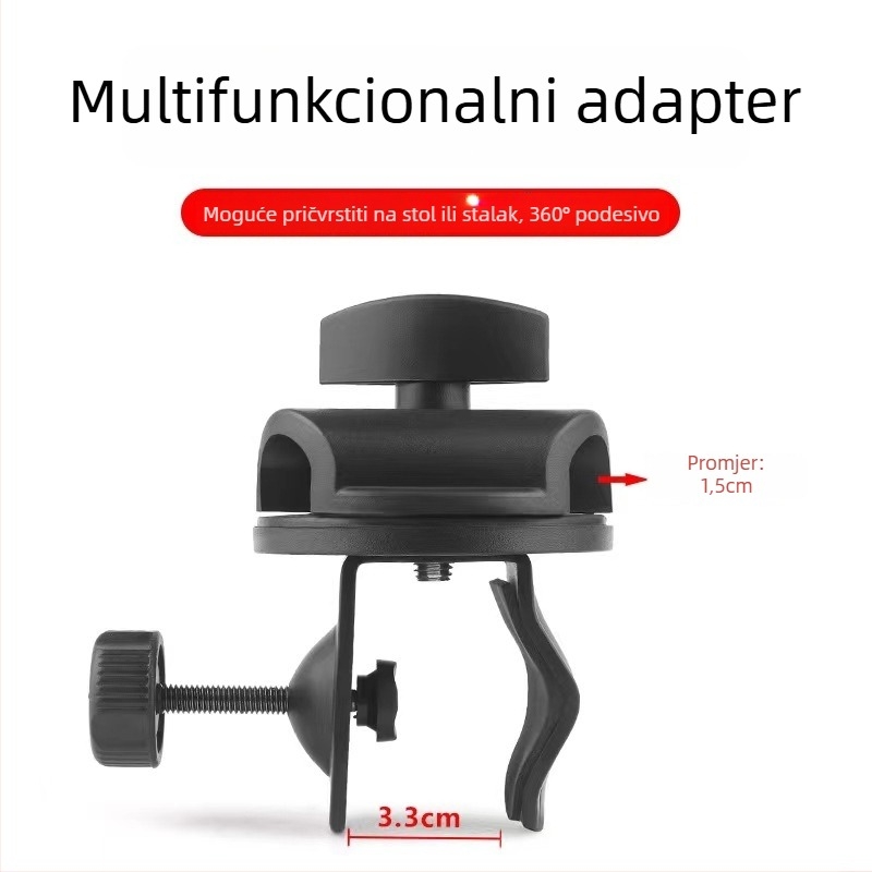 Create Win Chuck Klip za produženje mikrofona – podni cantilever nosač s rotirajućim univerzalnim poprečnim štapom za audio dodatke