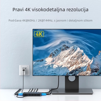 KVM prekidač MT-KH4, 4-port HDMI, 4K@30Hz, povratna kompatibilnost