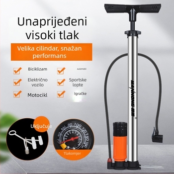 MN-098 Ručna pumpa od nehrđajućeg čelika, visokotlačna pumpa za bicikle i male automobile