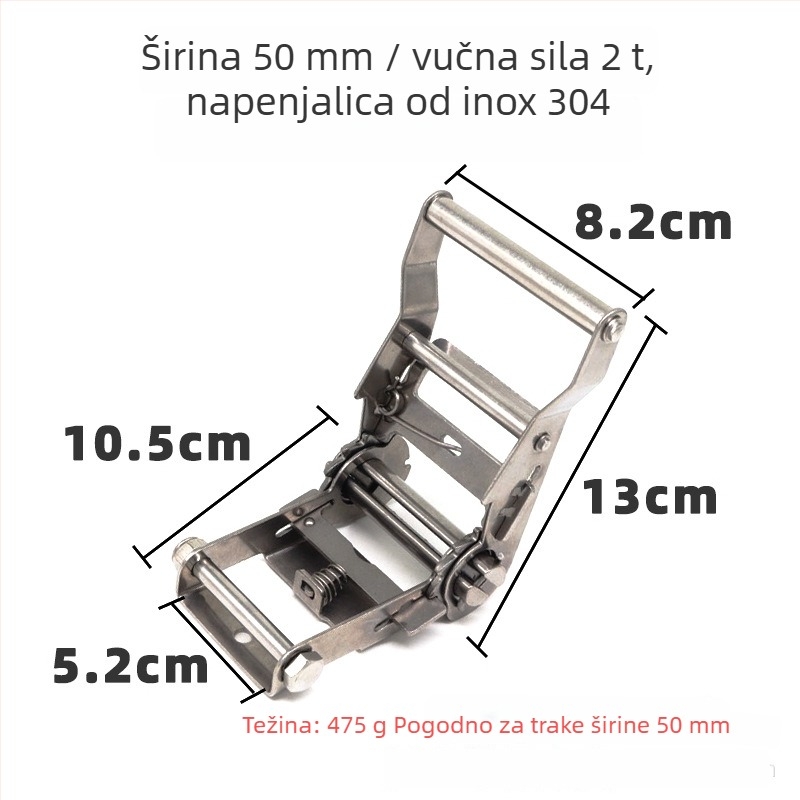 Hong Aotai Nehrđajući čelični napinjač s ratchetom za tekstilne kaiševe i užad
