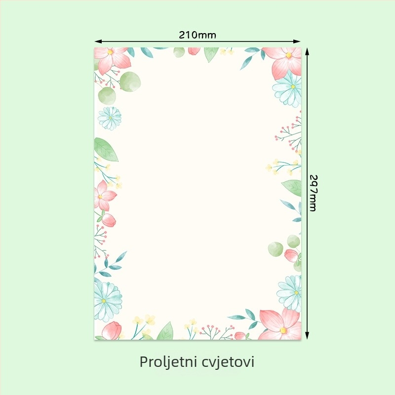 Dragon Peak Papir za pisma — papir s karikaturama motivima, dvostrani offset papir, mogućnost logotipa, prilagodba dostupna