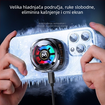 CX06 Magnetski držač za hlađenje telefona sa poluvodičkim hlađenjem, 12W, ABS, Type-C, 81.5 g