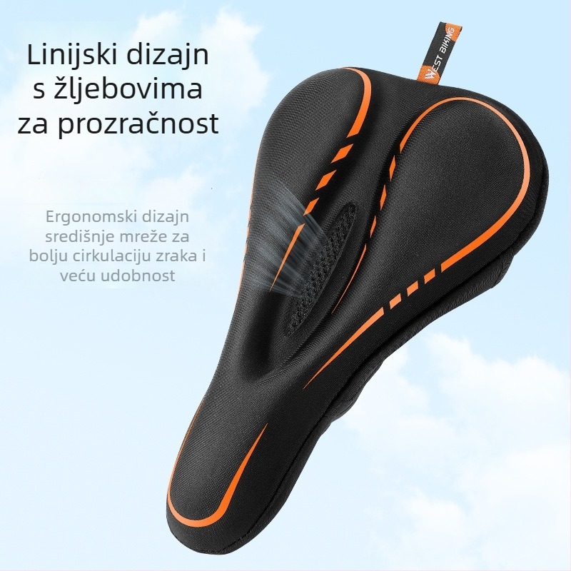 Pokrov za sjedište bicikla, West Biking, Model YP0801143, Silikon/Lycra/Memory Cotton