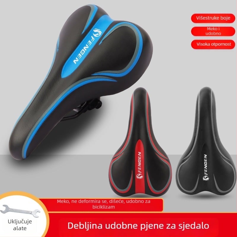 Sjedalo za bicikl za obične bicikle — marka: Drugo; materijal: Drugo; kompatibilno s standardnim modelima; bez prilagodbe