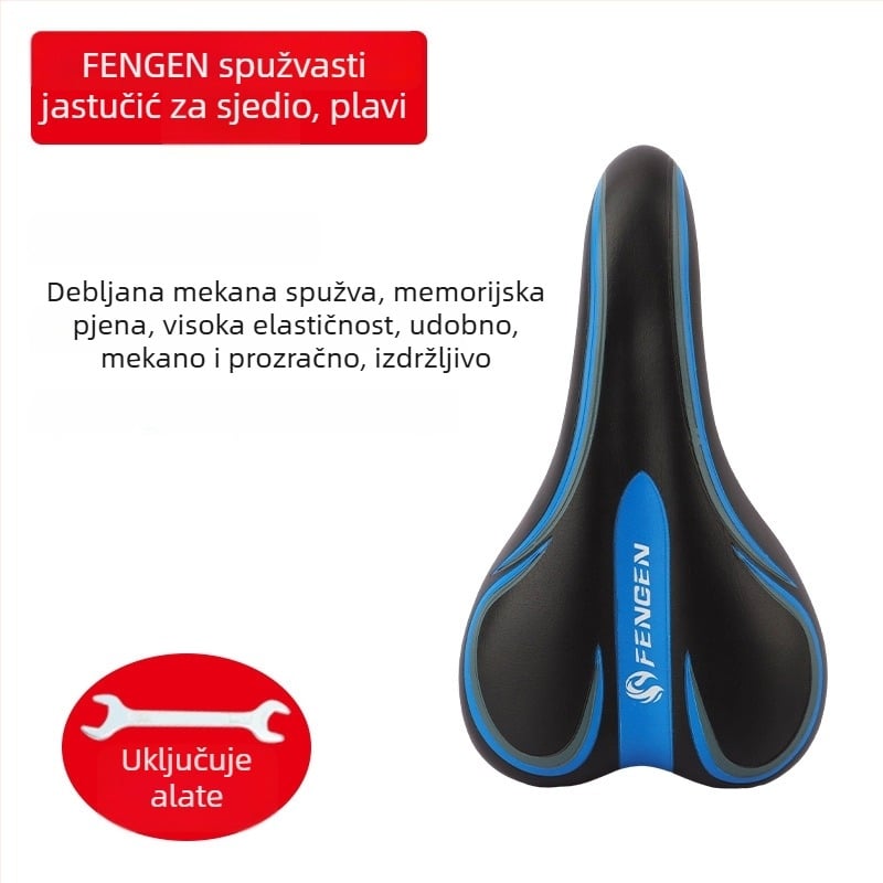 Sjedalo za bicikl za obične bicikle — marka: Drugo; materijal: Drugo; kompatibilno s standardnim modelima; bez prilagodbe