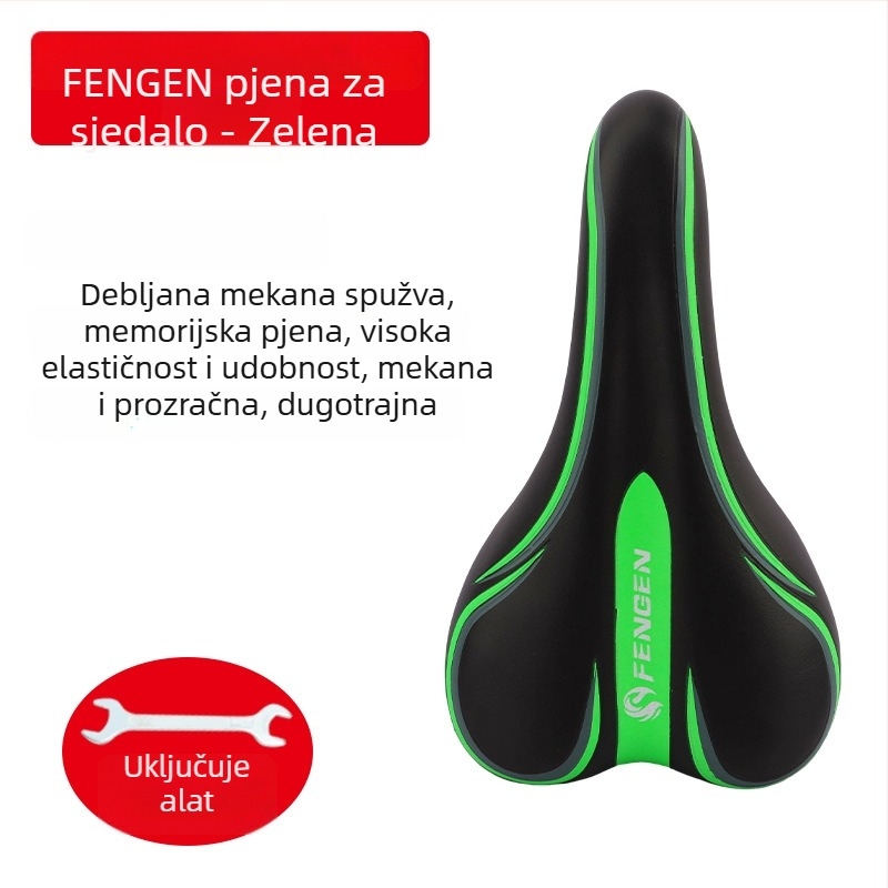 Sjedalo za bicikl za obične bicikle — marka: Drugo; materijal: Drugo; kompatibilno s standardnim modelima; bez prilagodbe