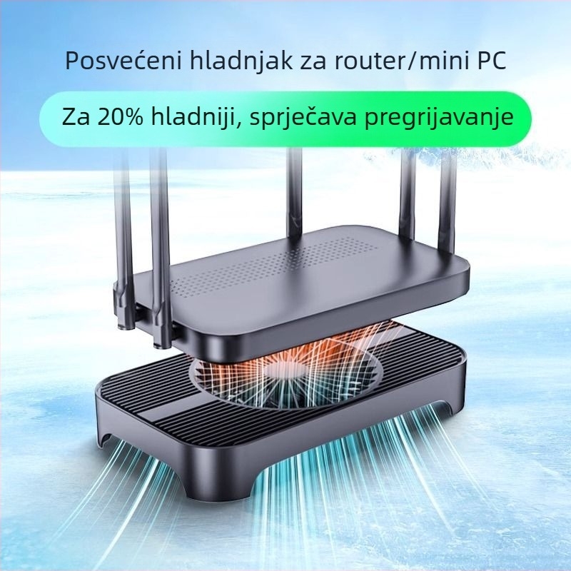Z-X3 Podloga za hlađenje usmjerivača s USB ventilatorom, hidraulički ležaj, 1100 RPM, 18 dBA, zračno hlađenje
