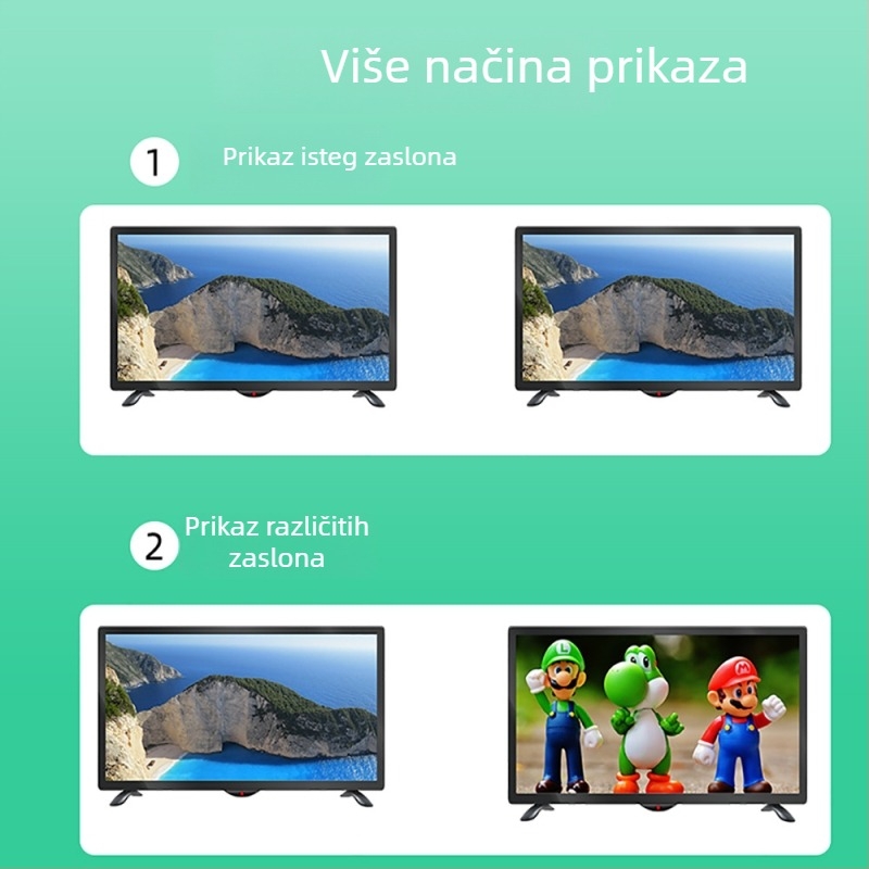 HDMI matrica prekidač 4x2, 4K60 s EDID i RS232 kontrolom