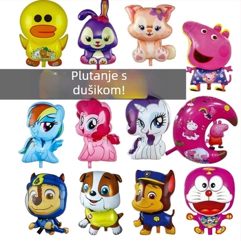 Helijevi baloni s karikaturnim dizajnom od aluminijske folije za parkove i trgove