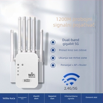 WiFi repeater 5G dvopojasni, pojačivač signala za kućni router