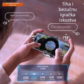 Hlađiva za telefon s poluvodičkim hlađenjem, magnetska kopča, model AZ-X03, 10W, Type-C priključak