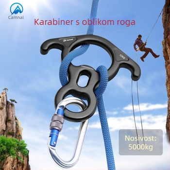 Canle spuštač užeta za vanjsko penjanje – aluminijska legura, Kategorija Desdescend, Pakiranje: 100 komada.