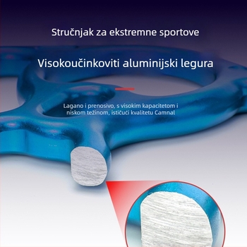 Canle spuštač užeta za vanjsko penjanje – aluminijska legura, Kategorija Desdescend, Pakiranje: 100 komada.