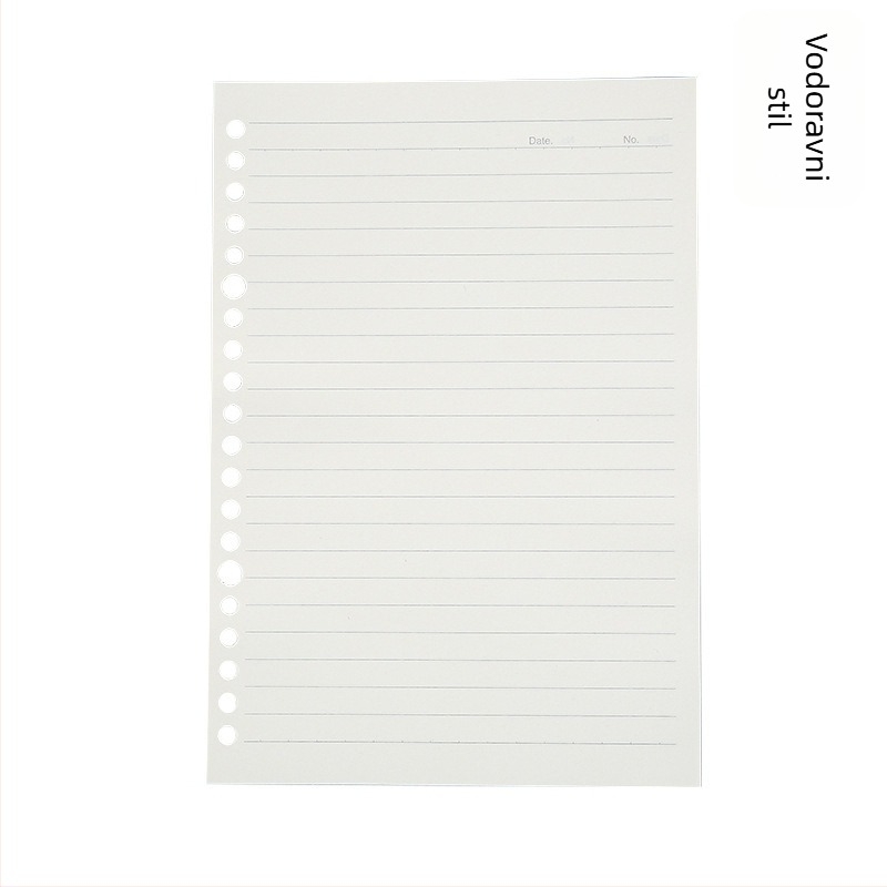 PP kućište za svezak s uklonjivim B5 jezgrom, 120 listova, kompatibilno s rupama 8/20/26/30, otisak logotipa i prilagođavanje.