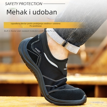 Slip-On zaštitne cipele s 6 kV izolacijom, otporne na probijanje i udar, prozračan mrežasti gornji dio