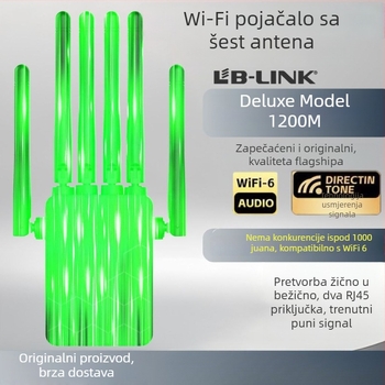 WiFi pojačivač signala 5G gigabit, dvokanalni, kroz zid, kućni bežični pojačivač mreže