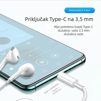TYPE-C adapter za slušalice za Android telefone – Journalists, TYPE-C interface headset adapter, 3.5 mm audio priključak