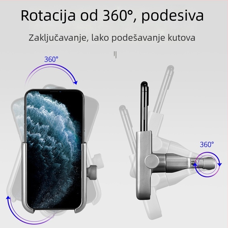 Wolf držač telefona od aluminijske legure – gornji nosač za električna vozila, motocikle i bicikle