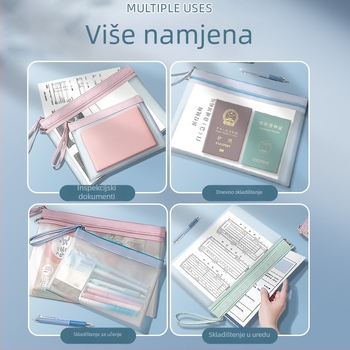 Dokumentarna torba sa zipom, Bai yi PVC, zatvorenog stila