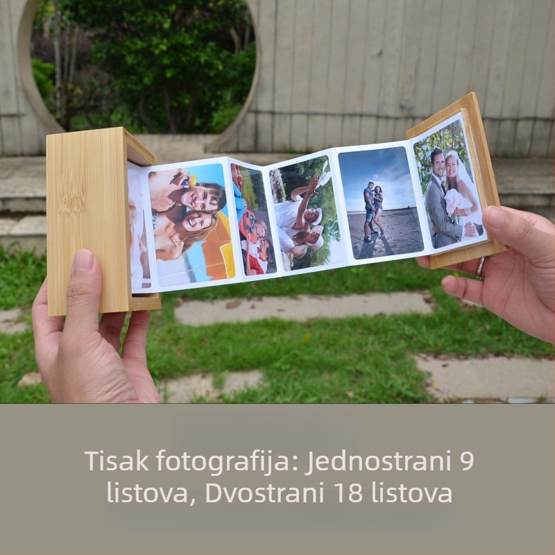 Drvena kutija za skladištenje s ladicama, model 002, od borovine, povlačni otvaranje, kapacitet 18, personalizacija i tisak logotipa