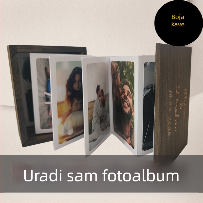Drvena kutija za skladištenje s ladicama, model 002, od borovine, povlačni otvaranje, kapacitet 18, personalizacija i tisak logotipa